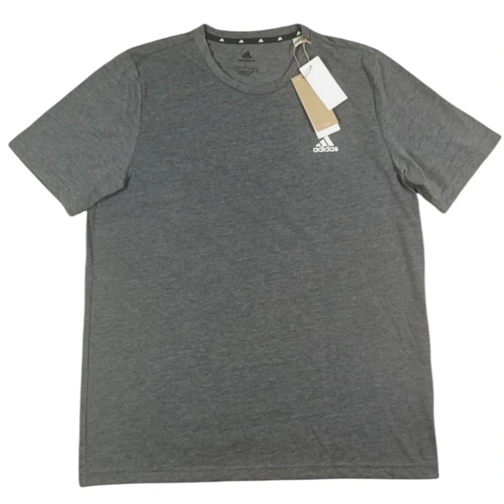 Adidas Heather Gray and White Color Aeroready T-Shirt - Size L